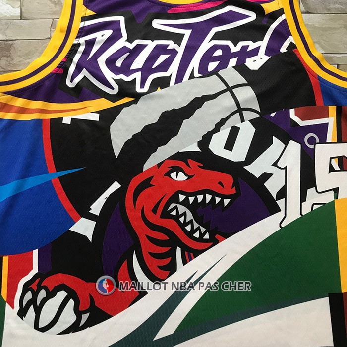 Maillot Tornto Raptors Vince Carter Rainbow Classic Noir